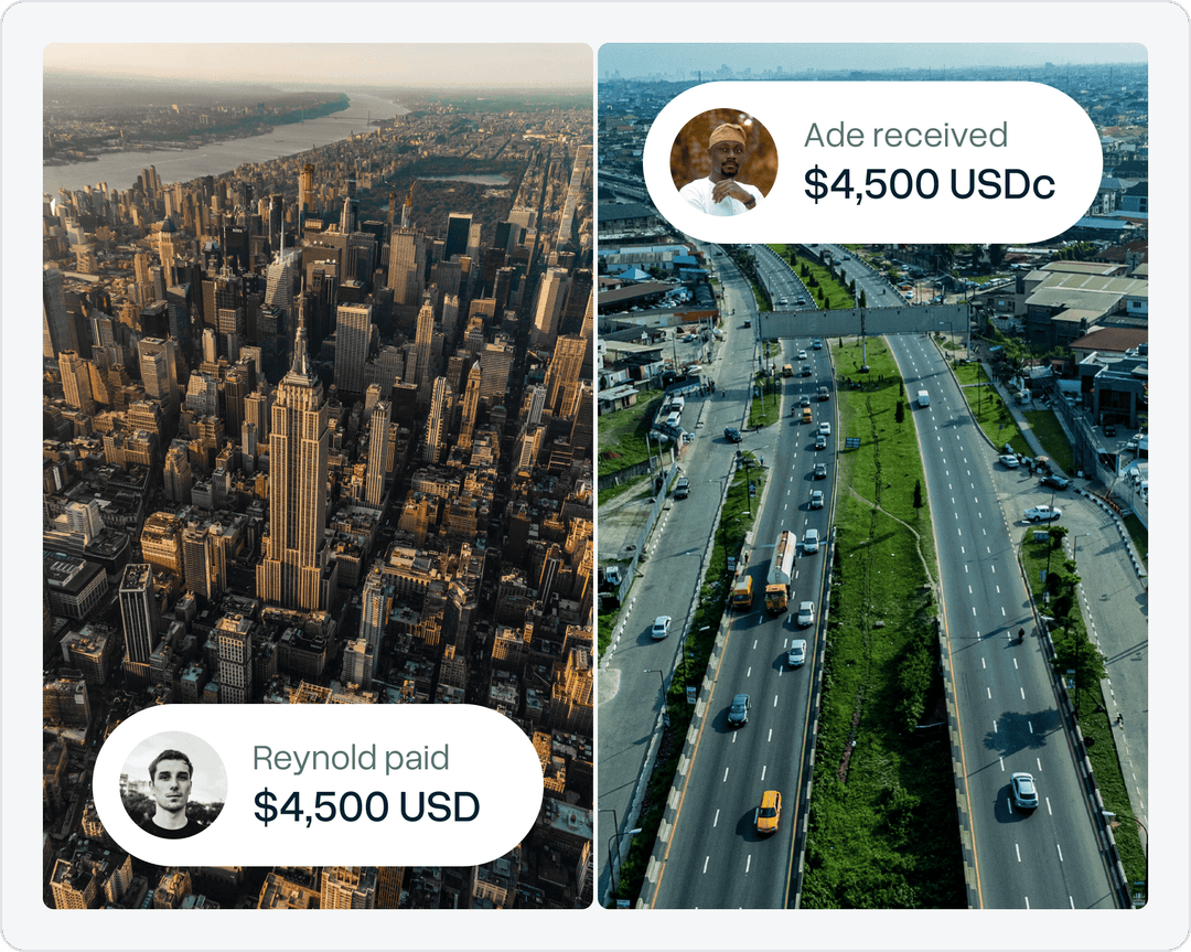 Global accounts to send and receive payments